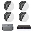 WiiM AMP + Q Acoustics QI65C Dual Zone Ceiling Speaker System In Ceiling Speaker Systems WiiM / Q Acoustics 