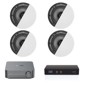 WiiM AMP + Q Acoustics QI65C Dual Zone Ceiling Speaker System In Ceiling Speaker Systems WiiM / Q Acoustics 