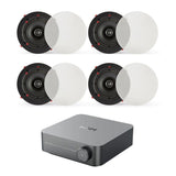 WiiM AMP + QI65CE 6.5" Ceiling Speaker System with Wi-Fi, Bluetooth, HDMI In Ceiling Speaker Systems WiiM / Q Acoustics Two Pairs 