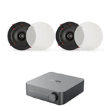 WiiM AMP + QI65CWE 6.5" Bathroom Ceiling Speaker System with Wi-Fi & Bluetooth In Ceiling Speaker Systems WiiM / Q Acoustics One Pair 