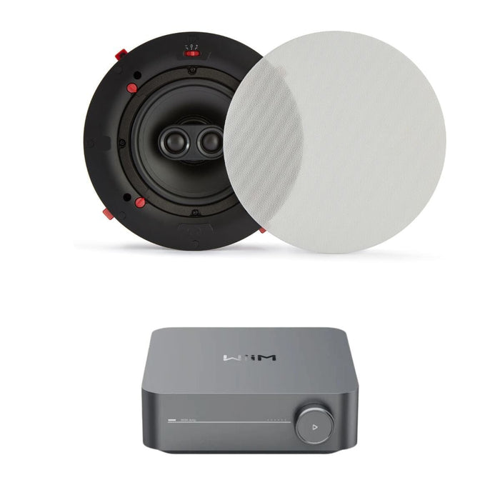 WiiM AMP + Q Acoustics QI65CWE-ST Bathroom Speaker