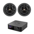 WiiM AMP Ultra + Monitor Audio C165 Ceiling Speakers - 6.5" In Ceiling Speaker Systems WiiM / Monitor Audio Space Grey 