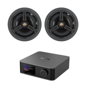 WiiM AMP Ultra + Monitor Audio C165 Ceiling Speakers - 6.5" In Ceiling Speaker Systems WiiM / Monitor Audio Space Grey 