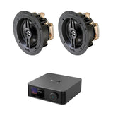 WiiM AMP Ultra + OSD Audio R63 6.5" Ceiling Speakers (Pair) In Ceiling Speaker Systems WiiM / OSD Audio 