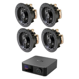 WiiM AMP Ultra + OSD Audio R63 6.5" Ceiling Speakers (Two Pairs) In Ceiling Speaker Systems WiiM / OSD Audio 