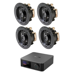 WiiM AMP Ultra + OSD Audio R63 6.5" Ceiling Speakers (Two Pairs) In Ceiling Speaker Systems WiiM / OSD Audio 