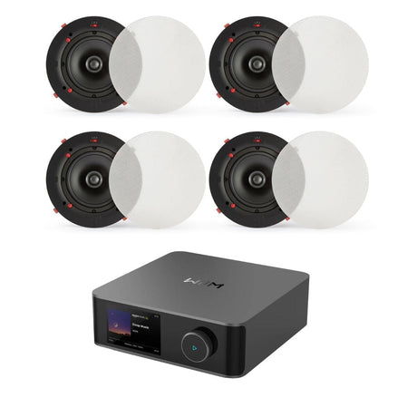WiiM AMP Ultra + QI65CE 6.5" Ceiling Speaker System with Wi-Fi, Bluetooth, HDMI In Ceiling Speaker Systems WiiM / Q Acoustics Two Pairs 