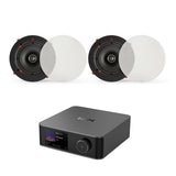 WiiM AMP Ultra + QI65CWE 6.5" Bathroom Ceiling Speaker System with Wi-Fi & Bluetooth In Ceiling Speaker Systems WiiM / Q Acoustics One Pair 