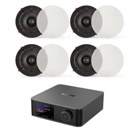 WiiM AMP Ultra + QI80CE 8" Ceiling Speaker System with Wi-Fi, Bluetooth, HDMI In Ceiling Speaker Systems WiiM / Q Acoustics Two Pairs 