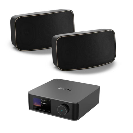WiiM AMP Ultra Wi-Fi & Bluetooth Amplifier + DALI Gardian OW 6 6.5" Outdoor Speakers Outdoor Speaker Systems WiiM / DALI Black 