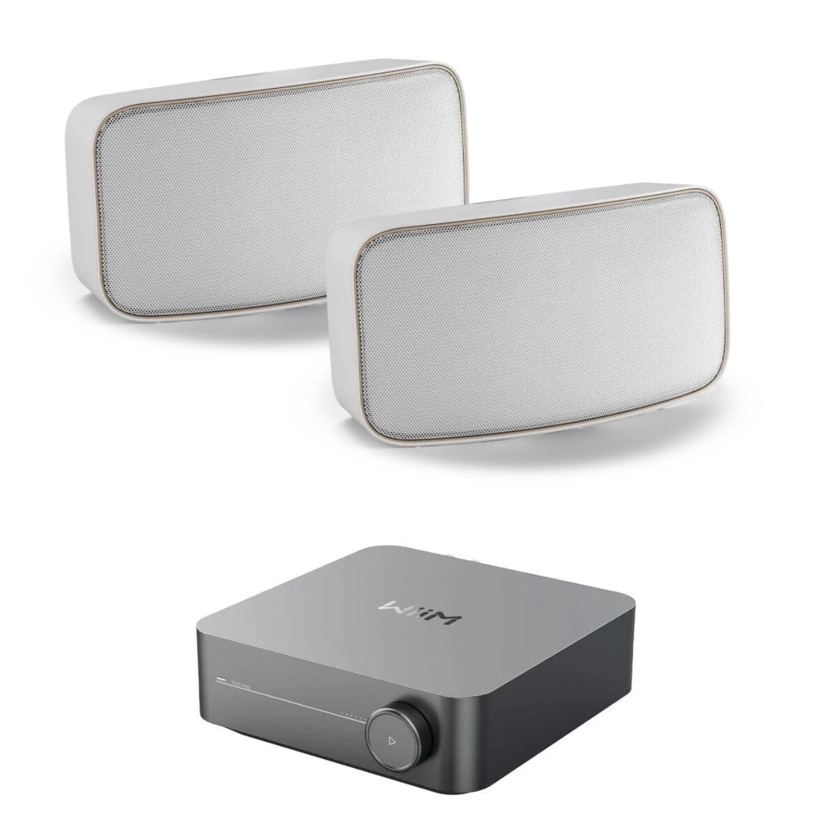 WiiM AMP Wi-Fi & Bluetooth Amplifier + DALI Gardian OW 6 6.5" Outdoor Speakers Outdoor Speaker Systems WiiM / DALI White 