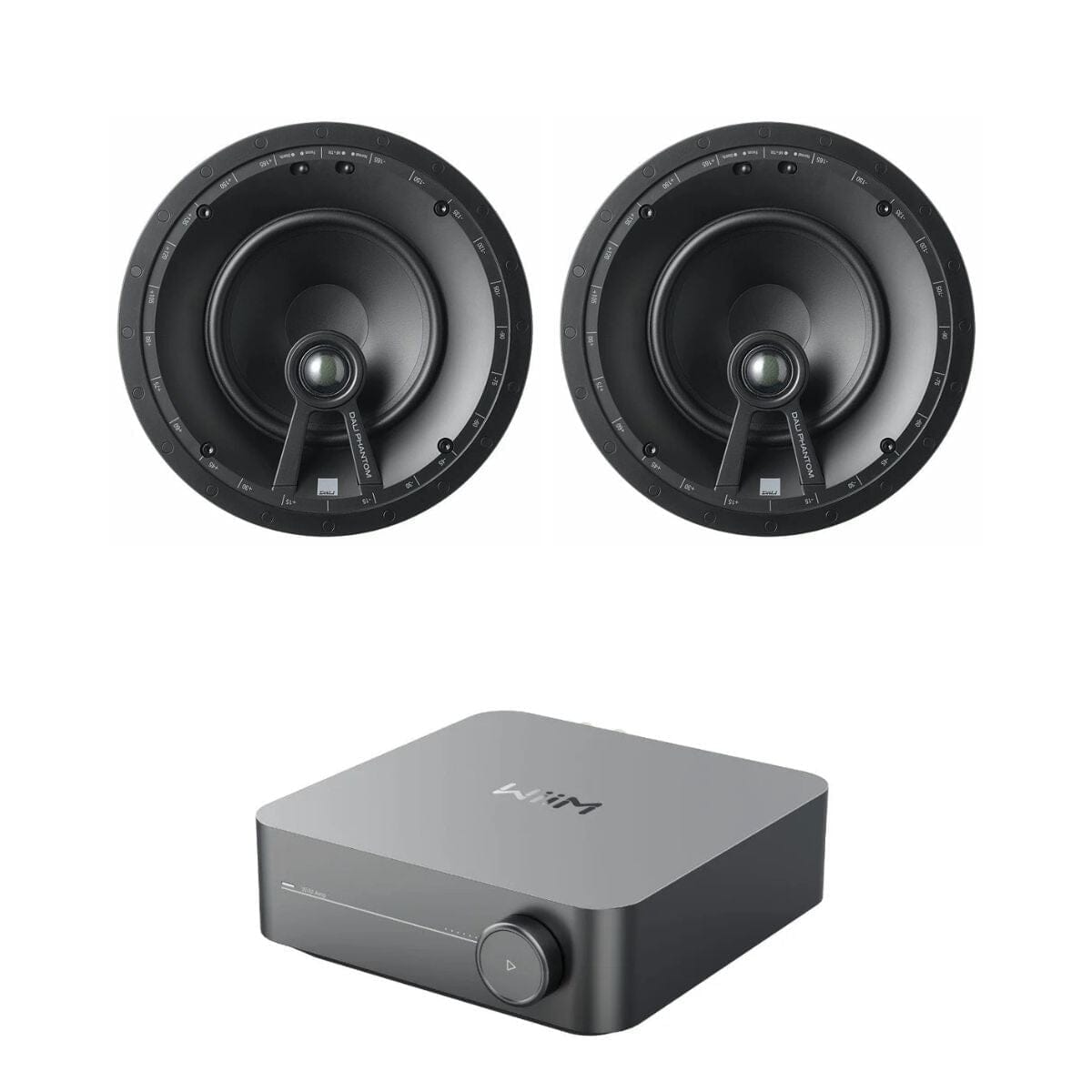 WiiM AMP Wi-Fi & Bluetooth Amplifier + DALI Phantom E-60 6.5" Ceiling Speakers In Ceiling Speaker Systems WiiM / DALI 