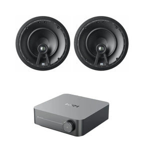 WiiM AMP Wi-Fi & Bluetooth Amplifier + DALI Phantom E-60 6.5" Ceiling Speakers In Ceiling Speaker Systems WiiM / DALI 