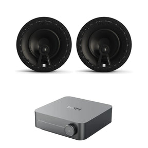 WiiM AMP Wi-Fi & Bluetooth Amplifier + DALI Phantom E-60 WR 6.5" Ceiling Speakers In Ceiling Speaker Systems WiiM / DALI 