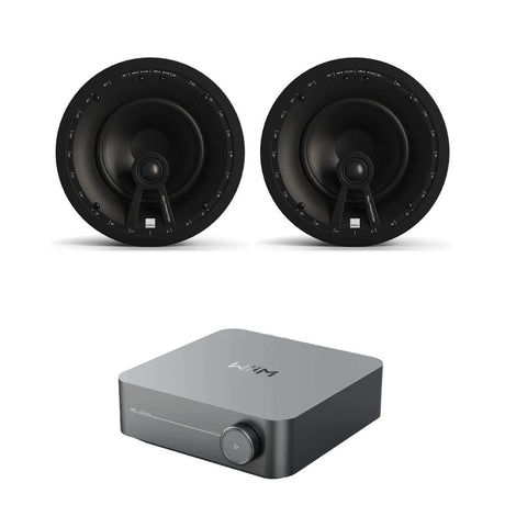 WiiM AMP Wi-Fi & Bluetooth Amplifier + DALI Phantom E-60 WR 6.5" Ceiling Speakers In Ceiling Speaker Systems WiiM / DALI 