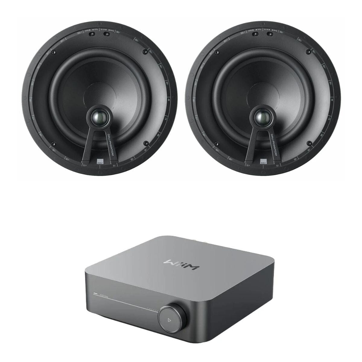 WiiM AMP Wi-Fi & Bluetooth Amplifier + DALI Phantom E-80 8" Ceiling Speakers In Ceiling Speaker Systems WiiM / DALI 