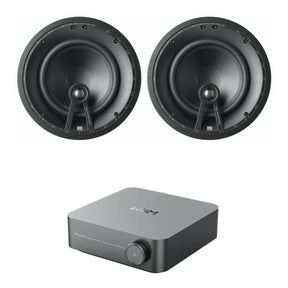 WiiM AMP Wi-Fi & Bluetooth Amplifier + DALI Phantom E-80 8" Ceiling Speakers In Ceiling Speaker Systems WiiM / DALI 