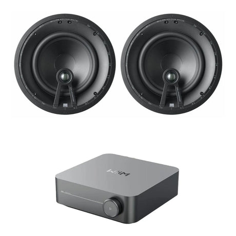 WiiM AMP Wi-Fi & Bluetooth Amplifier + DALI Phantom E-80 8" Ceiling Speakers In Ceiling Speaker Systems WiiM / DALI 