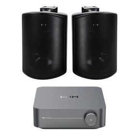 WiiM AMP Wi-Fi & Bluetooth Amplifier + Elipson RAIN 6.5" Outdoor Speakers (Pair) Outdoor Speaker Systems WiiM / Elipson Black One Pair 