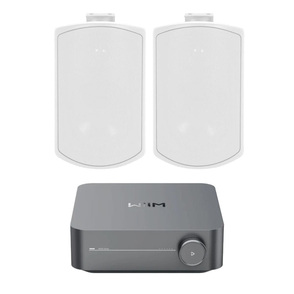 WiiM AMP Wi-Fi & Bluetooth Amplifier + Elipson RAIN 6.5" Outdoor Speakers (Pair) Outdoor Speaker Systems WiiM / Elipson White One Pair 