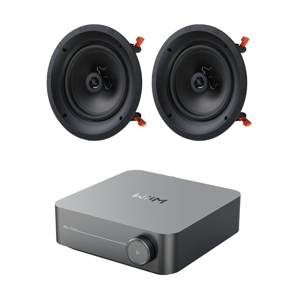 WiiM AMP Wi-Fi & Bluetooth Amplifier + JBL B-6IC 6.5" Ceiling Speakers In Ceiling Speaker Systems WiiM / JBL 