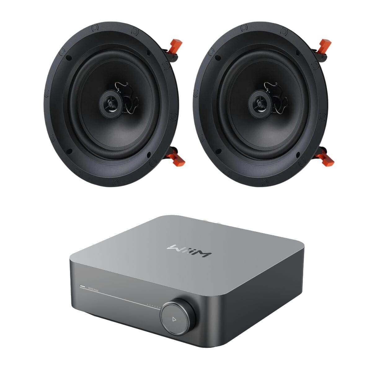 WiiM AMP Wi-Fi & Bluetooth Amplifier + JBL B-8IC 8" Ceiling Speakers In Ceiling Speaker Systems WiiM / JBL 