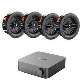 WiiM AMP Wi-Fi & Bluetooth Amplifier + JBL Stage 260C 6.5" Ceiling Speakers In Ceiling Speaker Systems WiiM / JBL Two Pairs 