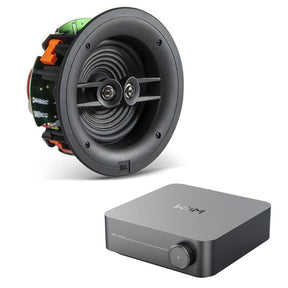 WiiM AMP Wi-Fi & Bluetooth Amplifier + JBL Stage 260CDT 6.5" Stereo Ceiling Speaker In Ceiling Speaker Systems WiiM / JBL 