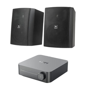 WiiM AMP Wi-Fi & Bluetooth Amplifier + JBL Stage XD 5.25" Outdoor Speakers Outdoor Speaker Systems WiiM / JBL Black 