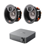 WiiM AMP Wi-Fi & Bluetooth Amplifier + JBL Studio 2 6IC 6.5" Ceiling Speakers In Ceiling Speaker Systems WiiM / JBL One Pair 