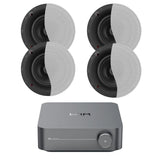WiiM AMP Wi-Fi & Bluetooth Amplifier + Klipsch CS-18C 8" Ceiling Speakers In Ceiling Speaker Systems WiiM / Klipsch Two Pairs 