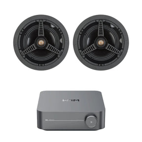 WiiM AMP Wi-Fi & Bluetooth Amplifier + Monitor Audio C165 6.5" Ceiling Speakers (Pair) In Ceiling Speaker Systems WiiM / Monitor Audio 