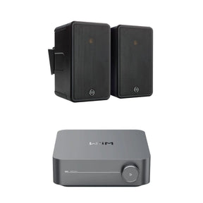 WiiM AMP Wi-Fi & Bluetooth Amplifier + Monitor Audio Climate 50 5.5" Outdoor Speakers (Pair) Outdoor Speaker Systems WiiM / Monitor Audio Black One Pair 