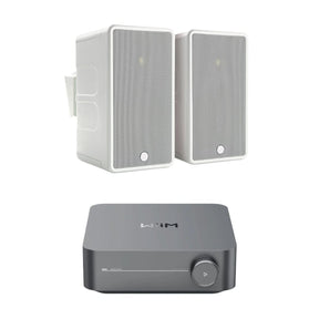 WiiM AMP Wi-Fi & Bluetooth Amplifier + Monitor Audio Climate 60 6.5" Outdoor Speakers (Pair) Outdoor Speaker Systems WiiM / Monitor Audio White One Pair 