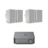 WiiM AMP Wi-Fi & Bluetooth Amplifier + Monitor Audio Climate 60 6.5" Outdoor Speakers (Pair) Outdoor Speaker Systems WiiM / Monitor Audio White Two Pairs 