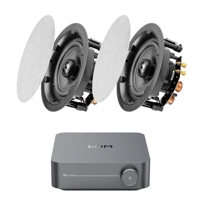 WiiM AMP Wi-Fi & Bluetooth Amplifier + OSD Audio ACE640 6.5" Ceiling Speakers In Ceiling Speaker Systems WiiM / OSD Audio One Pair 