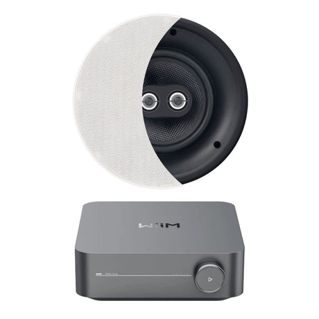 WiiM AMP Wi-Fi & Bluetooth Amplifier + OSD Audio ACE640TT 6" Single Stereo Ceiling Speaker In Ceiling Speaker Systems WiiM / OSD Audio 