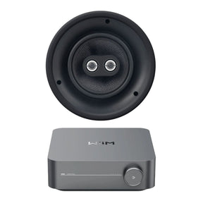 WiiM AMP Wi-Fi & Bluetooth Amplifier + OSD Audio ACE840TT 8" Single Stereo Ceiling Speaker In Ceiling Speaker Systems WiiM / OSD Audio 