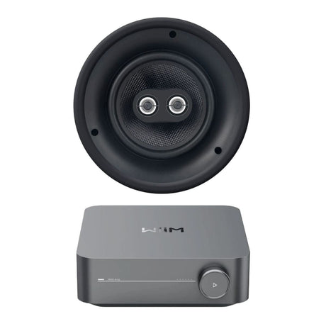WiiM AMP Wi-Fi & Bluetooth Amplifier + OSD Audio ACE840TT 8" Single Stereo Ceiling Speaker In Ceiling Speaker Systems WiiM / OSD Audio 