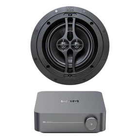 WiiM AMP Wi-Fi & Bluetooth Amplifier + OSD Audio Black Series R62DT 6.5" Single Stereo Ceiling Speaker In Ceiling Speaker Systems WiiM / OSD Audio 