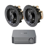 WiiM AMP Wi-Fi & Bluetooth Amplifier + OSD Audio Black Series R63 6.5" Ceiling Speakers In Ceiling Speaker Systems WiiM / OSD Audio One Pair 