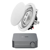 WiiM AMP Wi-Fi & Bluetooth Amplifier + OSD Audio ICE600TTWRS 6.5" Water Resistant Stereo Ceiling Speaker In Ceiling Speaker Systems WiiM / OSD Audio 