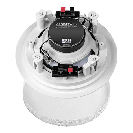 WiiM AMP Wi-Fi & Bluetooth Amplifier + OSD Audio ICE600TTWRS 6.5" Water Resistant Stereo Ceiling Speaker In Ceiling Speaker Systems WiiM / OSD Audio 