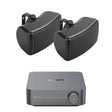 WiiM AMP Wi-Fi & Bluetooth Amplifier + Q Acoustics QI45EW 4.5" Outdoor Speakers Outdoor Speaker Systems WiiM / Q Acoustics One Pair Black 