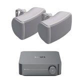 WiiM AMP Wi-Fi & Bluetooth Amplifier + Q Acoustics QI45EW 4.5" Outdoor Speakers Outdoor Speaker Systems WiiM / Q Acoustics One Pair White 