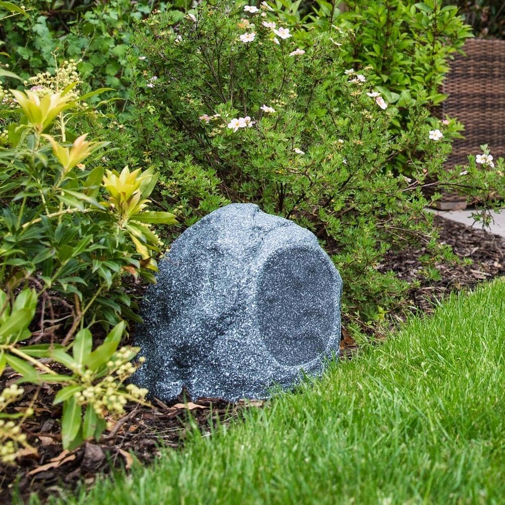 WiiM AMP Wi-Fi & Bluetooth Amplifier + Q Acoustics QI65LW Outdoor Rock Speakers Outdoor Speaker Systems WiiM / Q Acoustics 