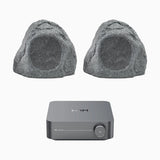 WiiM AMP Wi-Fi & Bluetooth Amplifier + Q Acoustics QI65LW Outdoor Rock Speakers Outdoor Speaker Systems WiiM / Q Acoustics One Pair 