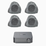 WiiM AMP Wi-Fi & Bluetooth Amplifier + Q Acoustics QI65LW Outdoor Rock Speakers Outdoor Speaker Systems WiiM / Q Acoustics Two Pairs 