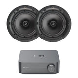 WiiM AMP Wi-Fi & Bluetooth Amplifier + Q Acoustics QI80C 8" Ceiling Speakers In Ceiling Speaker Systems WiiM / Q Acoustics One Pair 