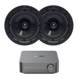 WiiM AMP Wi-Fi & Bluetooth Amplifier + Q Acoustics QI80CP 8" High Performance Ceiling Speakers In Ceiling Speaker Systems WiiM / Q Acoustics One Pair 